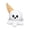 Halloween Ice Cream Ghost Plush Toy #3, variant on Halloween Ice Cream Ghost Plush Toy, Soft White Spooky Sweet Ghost Face Stuffed Doll for Home Decor and Daily Collection,8.3in