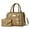 Khaki, variant on Womens Handbag Wallet Fashion Tassel Tote Shoulder Bag Top Handle Satchel Purse Set 2pcs