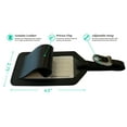 thumbnail image 2 of Black Genuine Top Grain Leather Luggage Tag, 2 of 3