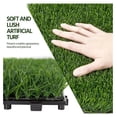 thumbnail image 3 of WDZS 12" x 12" Artificial Grass, Turf Tiles Interlocking Self-draining Grass, Fake Grass, Grass Pad for Dogs Potty, Patio, Balcony, Outdoor, Floor Decor, Pet, 27 Pack, 3 of 9
