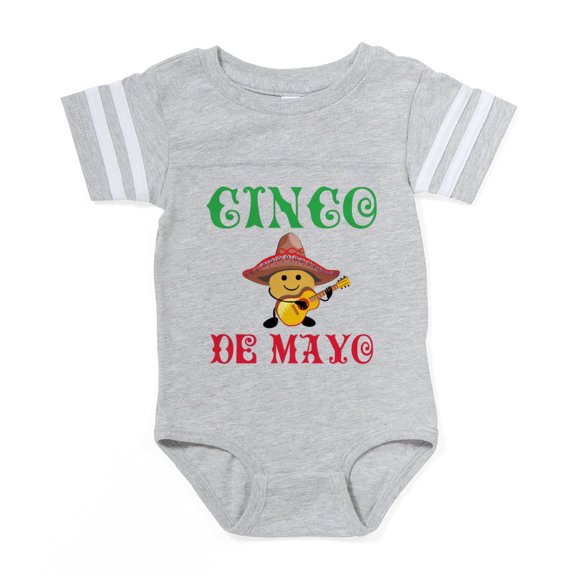 CafePress - Cinco De Mayo Kiddo Guitar - Cute Infant Baby Football Bodysuit