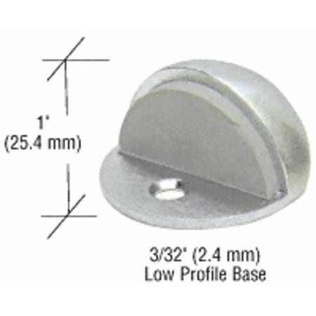 Satin Chrome Floor - CRL Satin Chrome Zinc Diecast Floor Mounted Low Profile 3/32