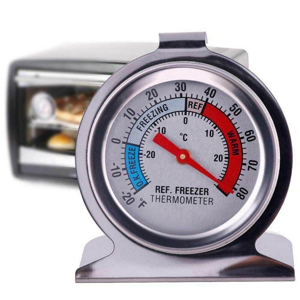 VEAREAR 1Pc Refrigerator Freezer Thermometer Fridge Dial Type Temperature  Gauge Gadget