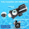 thumbnail image 4 of LINGXIAO SPA Pump, 3HP Hot Tub SPA Pump, 2 Speed LX SPA Pump Motor 220V to 240V, 2" Port, 56 Frame (Model: 56WUA300-II), 4 of 6