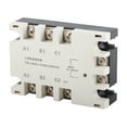 thumbnail image 1 of Solid State Relay, 3 Phase 40A AC Input 90-250VAC Load 24-480VAC with Engineering Plastic Case for Computer Peripheral Interface Device, CNC Machinery, 1 of 7