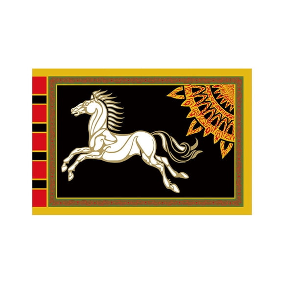 Tapestry con diseño de bandera de El Señor de los Anillos, 150 x 90 cm, 100% poliéster