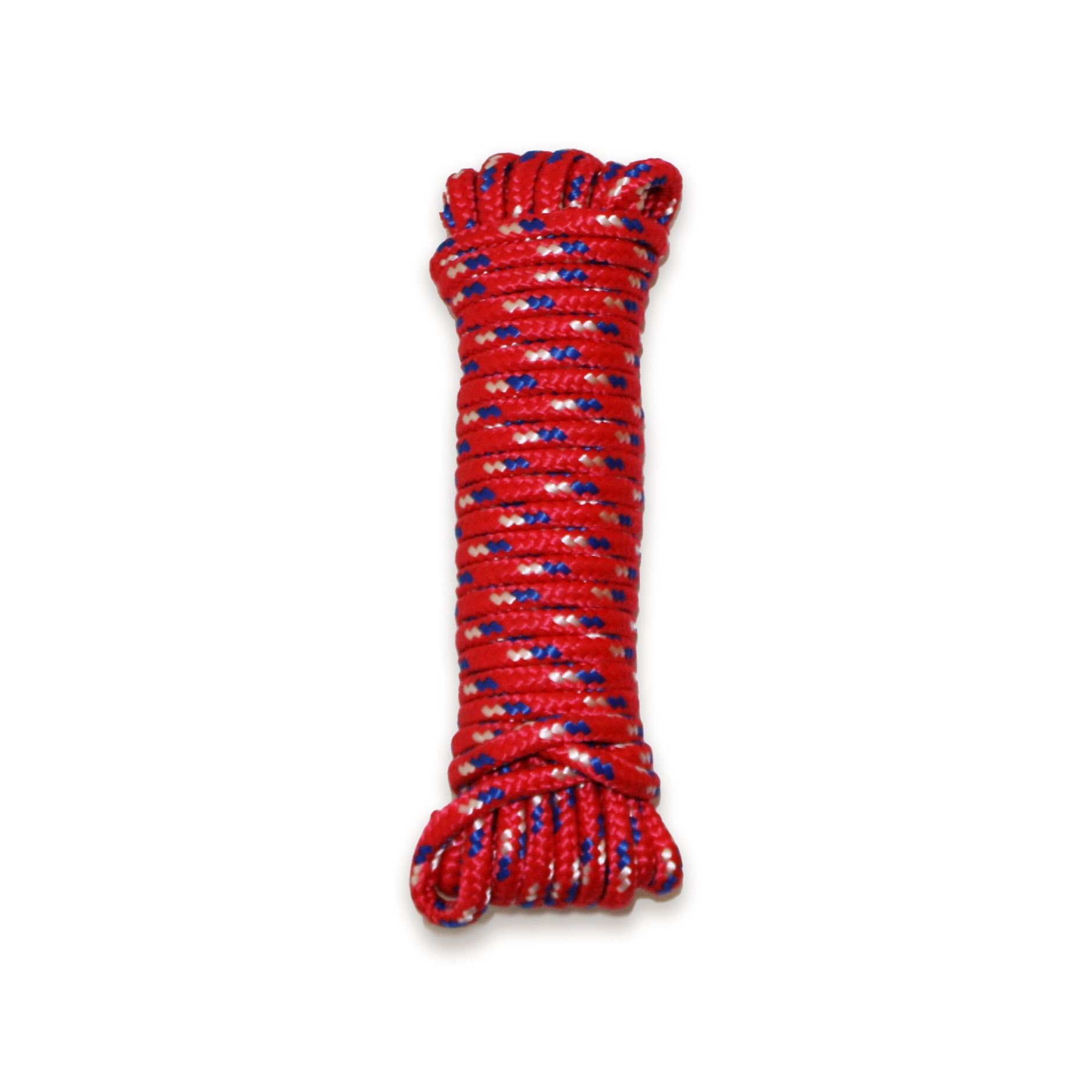 MaxxHaul 50228 Diamond Braided Rope of 1/4" x 25' Extra Strength- Sunlight and Weather Resistant, Multicolor