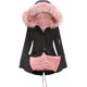 thumbnail image 1 of Túnica Puffer Jacket Lady Winter Beach Bonita Manga Larga Slim Fit Puffer Jacket Zipup con Capucha Suave Sólido, 1 of 4