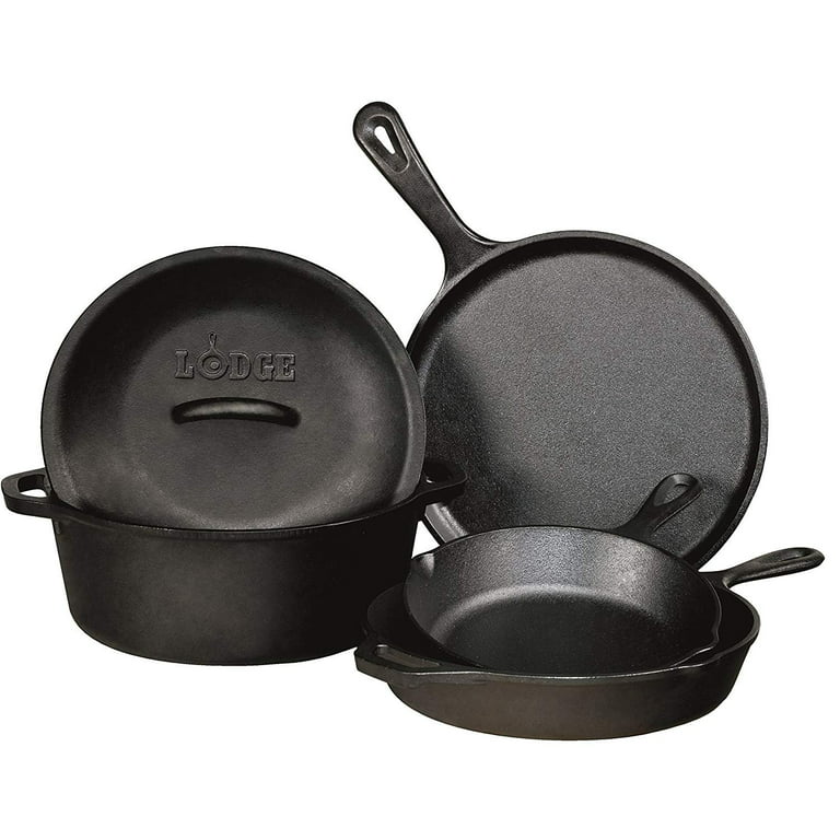 Cast Iron Cooking Pots, Set of 2