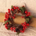 thumbnail image 3 of Awdenio LED Luminous Wreath Decor Door Hanging Rattan Window Scene Light Up Flower 14CM, 3 of 8