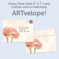 thumbnail image 3 of Tree-Free Greetings Sympathy Greeting Card, 100% Recycled Paper, 5 x 7, Floral Watercolor Sympathy (GO69249), 3 of 5