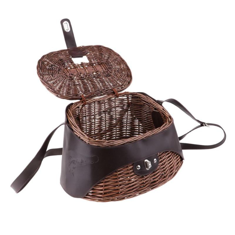 Maxcatch Classical Creel Wicker Trout Fishing Creel Willow Fishing Basket