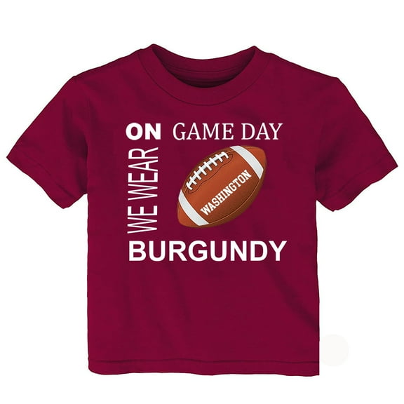 Future Tailgater On Game Day Infant Toddler Youth T-Shirt for Washington Fans-Burgundy