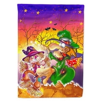 Carolines Treasures APH5129GF Witch Voodoo Scarecrow Halloween Flag Garden Size  Small multicolor