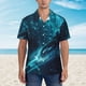 thumbnail image 2 of Fotbe Futuristic Jet Ski Adventure Camisa Hawaiana para Hombre Unisex – Camisa Casual de Verano con Botones de Manga Corta de Algodón y Lino,Large, 2 of 7
