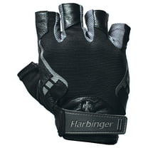 Harbinger Pro Non-Wristwrap Weightlifting Gloves with Vented Cushioned Leather Palm (Pair), X-Large