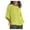Yellow, variant on IROINNID Deals Womens Long Sleeve Tops Ladies Cropped Sleeve Solid O-Neck Cotton Loose Shirt Blouse Top,Blue