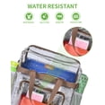 thumbnail image 4 of MAY TREE Bolsa transparente para eventos en estadios Bolsa de almuerzo transparente de 12 × 6 × 12 con correas reforzadas para el trabajo y eventos deportivos, 4 of 5