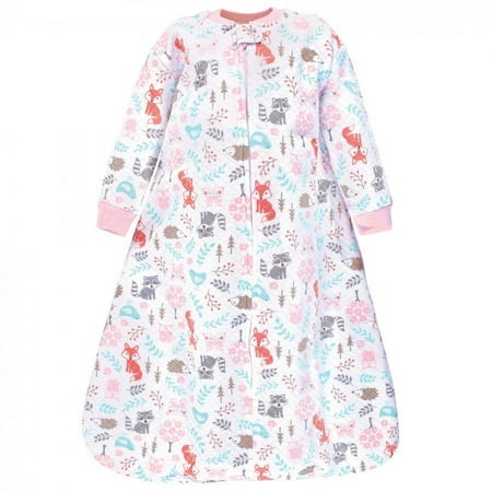 UPC: 0660168182934 | Hudson Baby Infant Girl Premium Quilted Long Sleeve Sleeping Bag and Wearable Blanket Woodland Fox 18-24 Months