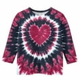 thumbnail image 5 of Meichang Girls Valentine's Day Shirts Heart Print Tops 3/4 Sleeve Crew Neck Romantic Tees Cute Tie Dye Print T-Shirts, 5 of 6