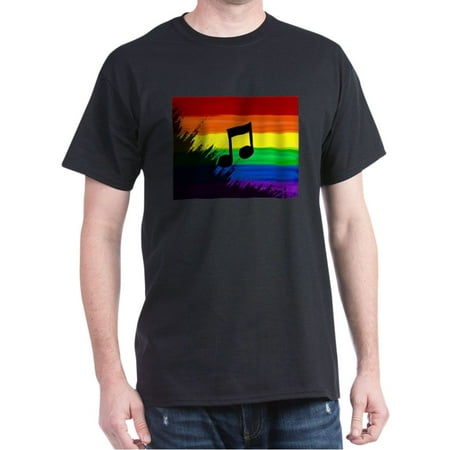 CafePress - Musical Note Gay Rainbow Art T Shirt - 100% Cotton