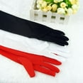 thumbnail image 6 of Manunclaims Women's Long Satin Finger Gloves Elbow Length Wedding Opera Bridal Dance Gloves, 6 of 8