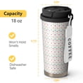 thumbnail image 4 of Modern 18oz Double Drinking Coffee Mug – Vacuum Insulated Stainless Steel Travel Cup with Leakproof Lid, 316 Steel Thermos Tumbler for Hot & Cold Beverages, 4 of 7