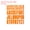 Orange, variant on Uxcell 4 Sheets Letter Stickers Vinyl Letters 9.1'' x7.7'' for Indoor Outside Sticker Decal Orange
