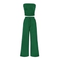 thumbnail image 1 of Conjunto Coordinado PRETTYGARDEN Top Tubo y Pantalones Anchos XXL Verde, 1 of 8