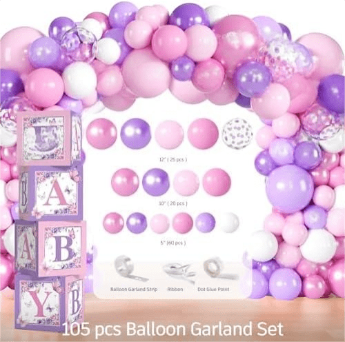 Butterfly Baby Shower Decorations Balloons Plates and Cups and Napkins Sets Purple Pink Sweet Baby Girl Baby Shower Themes A Little Butterfly is on Her Way Decorations for Girl