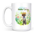 thumbnail image 2 of German Shorthaired Pointer Hello Spring Time Flower Floral Nature Mug GSP Lover Dog Gift Coffee Tea Cup - 02031, 2 of 4