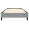 thumbnail image 3 of vidaXL Bed Frame Light Grey 100x190 cm Twin Fabric, 3 of 6