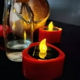 thumbnail image 3 of Candle Light 6Pcs/Set LED Romantic Heart Shape Candle Light Cute Festive Touch Plastic Tea Lamp for Home, 3 of 6