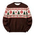 thumbnail image 3 of JAJAHO Kids Boys Christmas Sweatshirt Christmas Tree Print Crew Neck Pullover Xmas Holiday Tops For 2-14 Years, 3 of 5