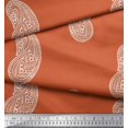 thumbnail image 2 of Soimoi Crepe Silk Fabric Paisley Block Fabric Prints by Yard 42 Inch Wide, 2 of 3