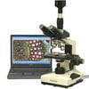 AmScope 40X-2000X Lab Clinic Veterinary Trinocular Microscope with Digital Camera New