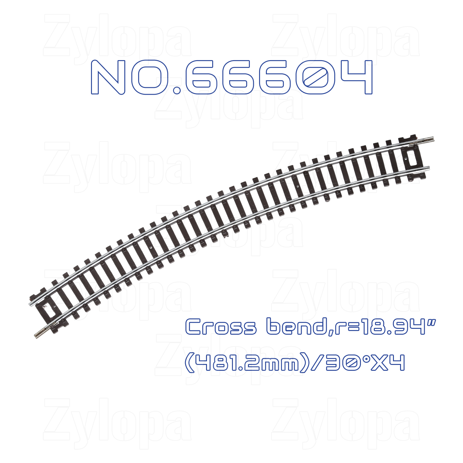 Zylopa HO Scale Nickel Silver Track with Wood Ties – Set of 4 Realistic Model Railroad Tracks- R466604