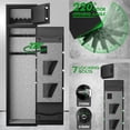 thumbnail image 4 of Gun Safe, 4-5 Gun Safes for Home Gun Safe for Handgun, Quick Access Gun Safe for Handgunand Shotguns with Adjustable Gun Support & Removable Shelf, 4 of 8