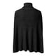 thumbnail image 3 of Gibobby Suéter de Mujer Mujer Otoño Invierno Cuello Poncho Suéter Moda Chunky Knit Cape Wrap Suéteres Jumper Tops (Negro, XL), 3 of 5