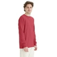 thumbnail image 4 of Hanes Unisex Garment Dyed Long Sleeve Cotton T-Shirt Crimson Fall L, 4 of 7