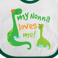 thumbnail image 4 of Inktastic My Nonna Loves Me Grandson Boys Baby Bib, 4 of 4
