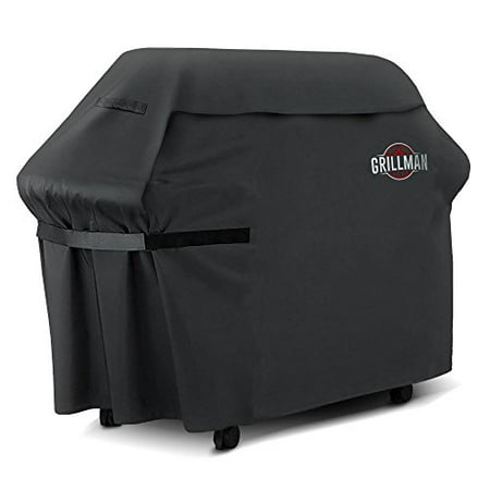 Grillman Premium (58 Inch) BBQ Grill Cover, Heavy-Duty Gas Grill Cover For Weber, Brinkmann, Char Broil etc. Rip-Proof , UV & (Best Grill Covers For Gas Grills)