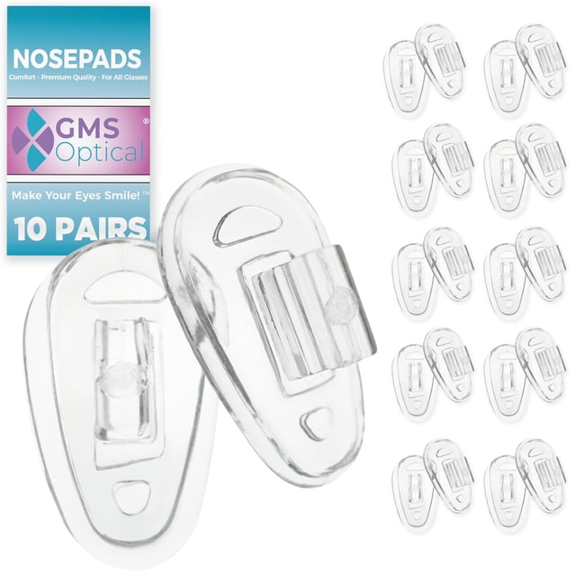 Almohadillas nasales para anteojos GMS, ópticas, de silicona