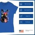 thumbnail image 4 of Tee Hunt Dean Russo German Shepherd T-Shirt Colorful Dog Best Friend Women's T-Shirt Tee, Blue, XX-Large, 4 of 5
