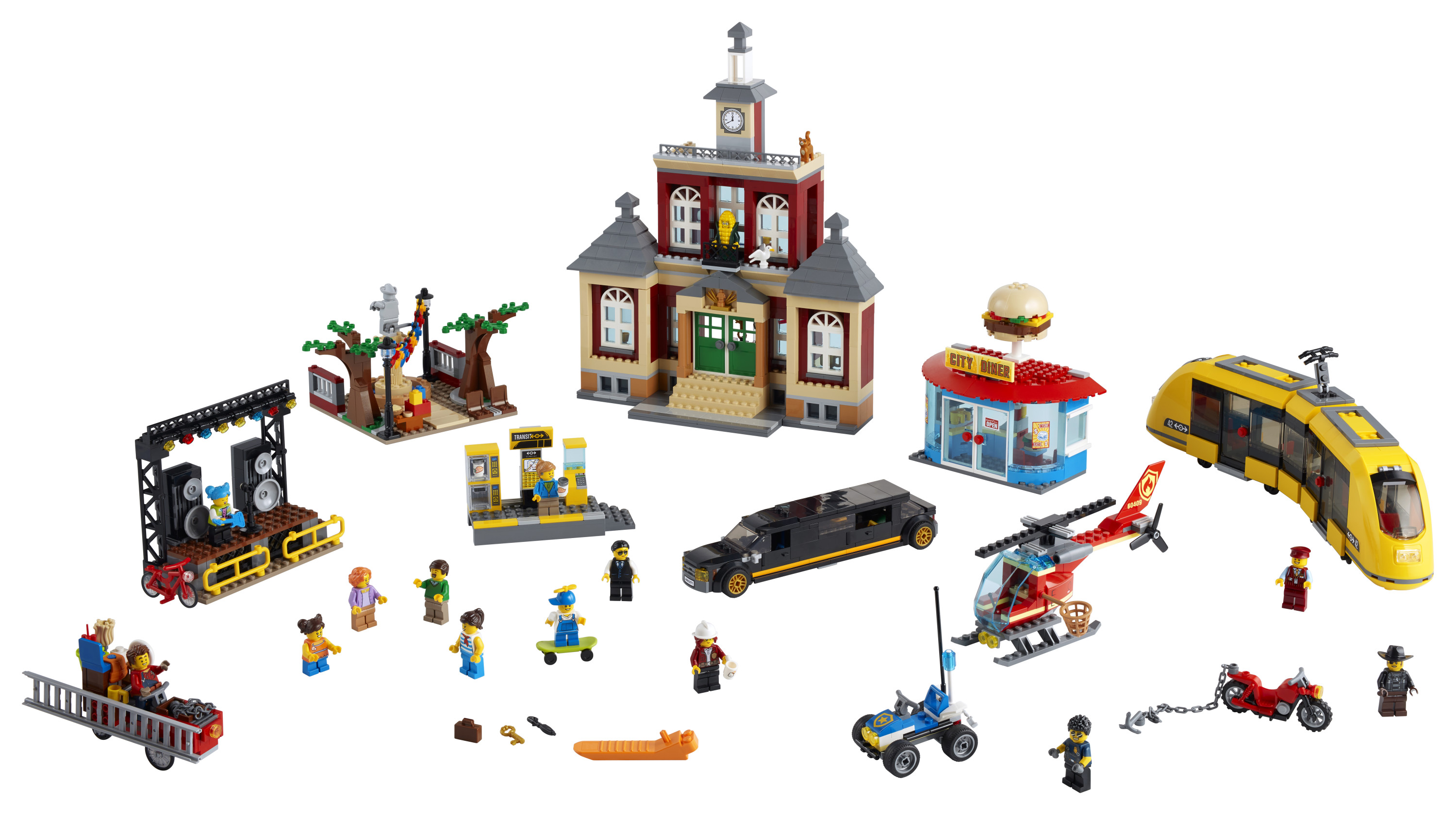 LEGO City Main Square 60271 Cool Building Toy for Kids (1,517 Pieces) - image 3 of 7