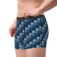 thumbnail image 2 of Gukieu Pixel Grid Print Men's Boxer Briefs, High Elastic Moisture Wicking Boxer Briefs Underwear-Small, 2 of 5