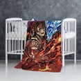 thumbnail image 7 of Demon Slayer Anti-Pilling Flannel 32"X48" Super Soft Plush Air Condition Quilt Fluffy Warm Cozy Decorative Blankets, 7 of 7