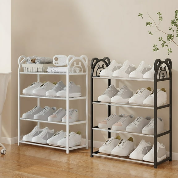 Up to 65% Off Shoe Rack Shoe Rack Storage Organizer With 4 Tiers Metal Shelves For Bedroom Closet Entry Dorm Room