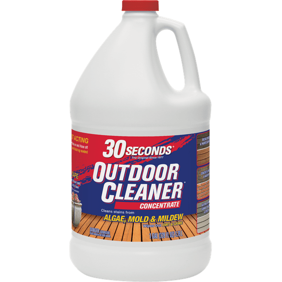 30 SECONDS Outdoor Cleaner for Stains from Algae, Mold and Mildew 1 Gallon