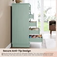 thumbnail image 5 of Modern 5 Drawer Dresser , Chest of Drawers with Deep Drawers, Large Double Dresser for Closet with Wide Top, Tall Wooden Dresser for Living Room, Bedroom,Hallway, 5 of 7